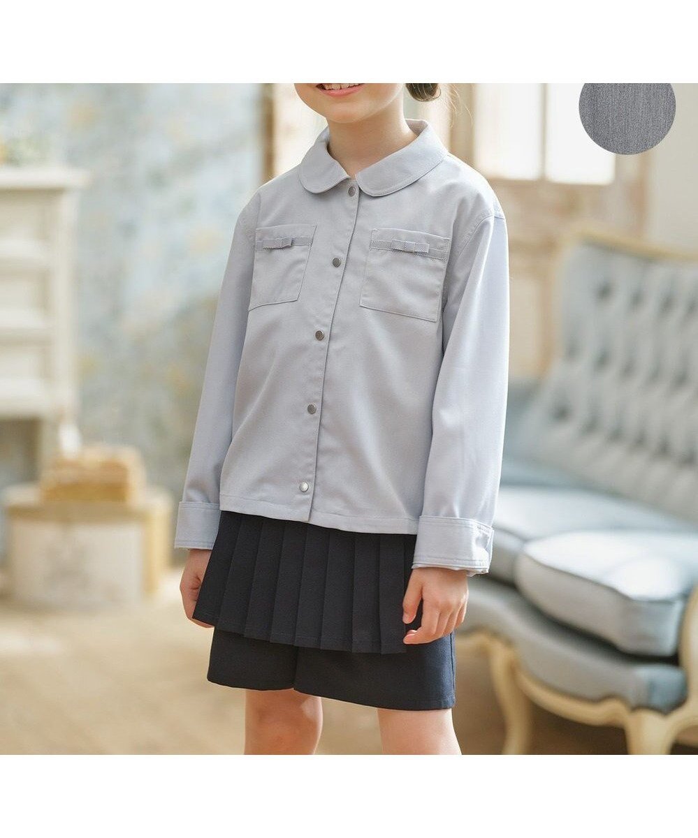 【組曲 / KIDS/KUMIKYOKU】の【110-140㎝】リボンポケット ジャケット インテリア・キッズ・メンズ・レディースファッション・服の通販 founy(ファニー) 　ファッション　Fashion　キッズファッション　Fashion for Kids　アウター　Coat Outerwear /Kids　シンプル　Simple, Minimal　ジャケット　Jacket, Outerwear　ポケット　Pocket, Pocket Detail　リボン　Ribbon, Bow　エレガント 上品　Elegant　サックスブルー|ID: prp329100004640945 ipo3291000000034154668