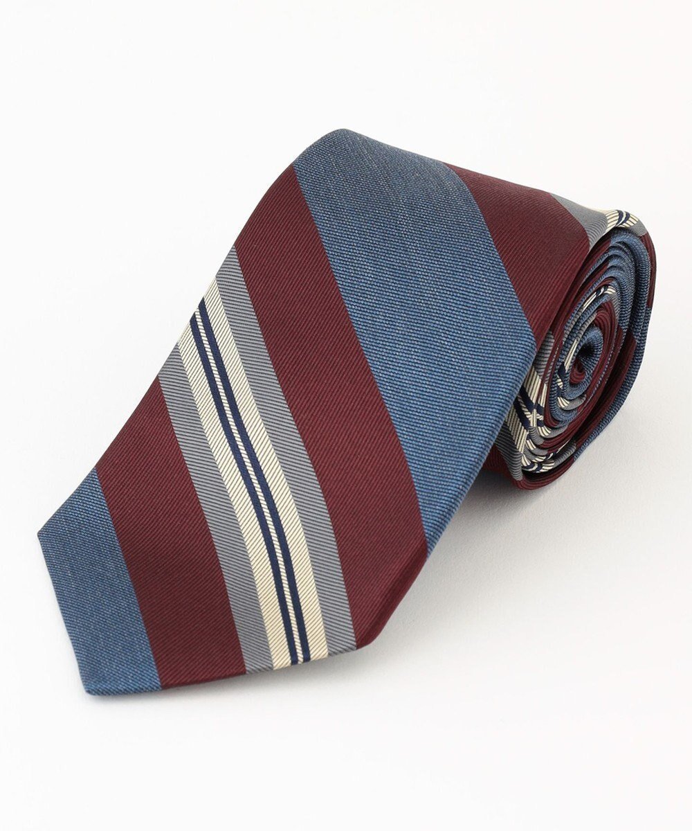 【ジェイ プレス/J.PRESS / MEN】の【J.PRESS SPUN SILK COLLECTION】レジメンタルネクタイ インテリア・キッズ・メンズ・レディースファッション・服の通販 founy(ファニー) 　ファッション　Fashion　メンズファッション　Fashion for Men　おすすめ　Recommended / Our Picks　コレクション　Collection, Seasonal Line　シルク　Silk, 100% Silk　ジャケット　Jacket, Outerwear　スーツ　Suit, Formalwear　ネイビー系2|ID: prp329100004640968 ipo3291000000033463297