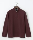 【ジョセフ アブード/JOSEPH ABBOUD / MEN】の【保温性/軽量り/ジャパンファブリック】ストライプジャカードジップ プルオーバー ワイン系1|ID: prp329100004640971 ipo3291000000033463344