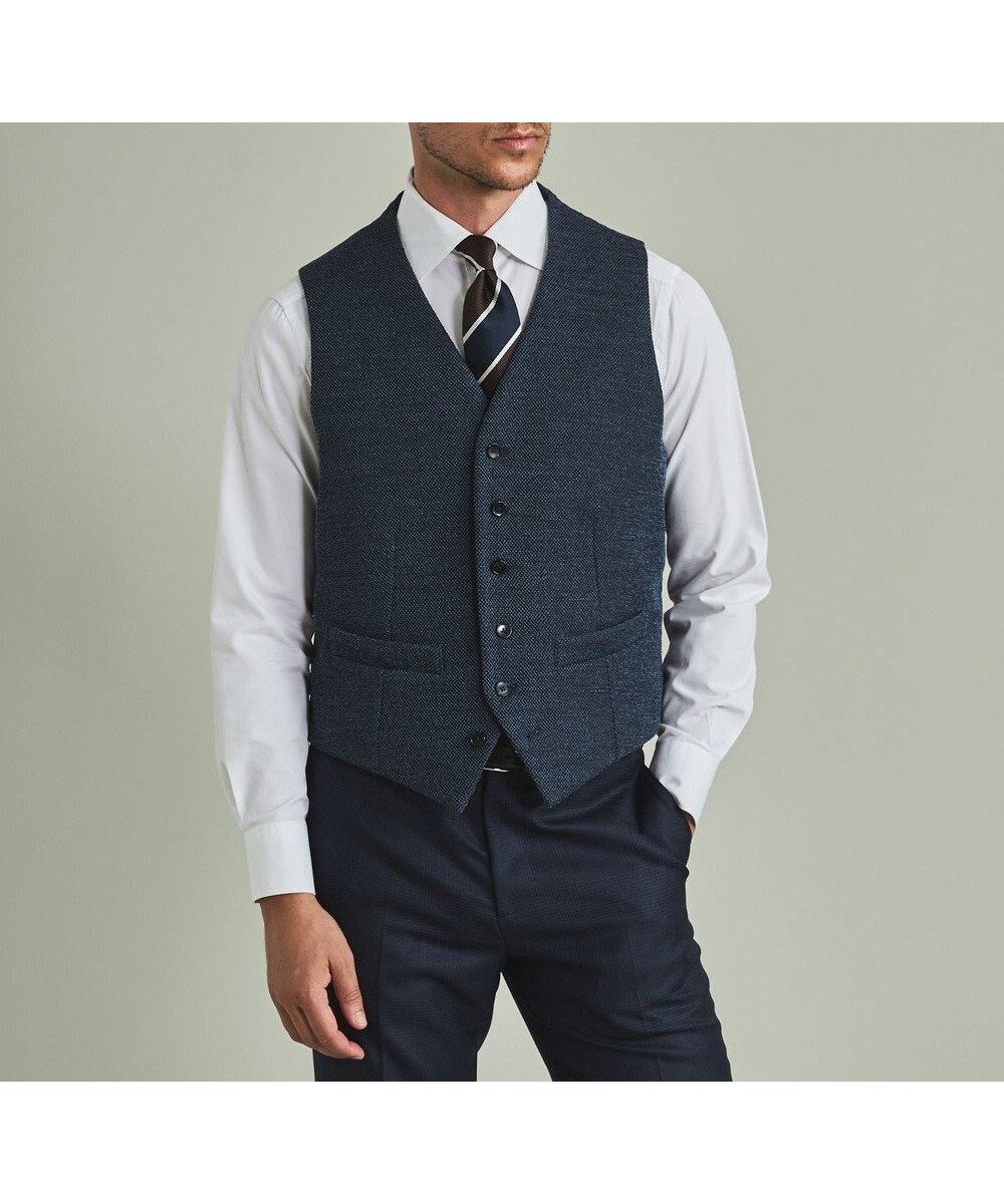 【五大陸/gotairiku / MEN】の【ビジネス用インナーダウン】ブリスターバーズアイ インナーダウンベスト インテリア・キッズ・メンズ・レディースファッション・服の通販 founy(ファニー) ファッション Fashion メンズファッション Fashion for Men トップス・カットソー Cut & Sew Tops ベスト・ジレ Vests & Gilets インナー Innerwear スーツ Suit, Formalwear ダウン Down, Puffer ドレス Dress, One-Piece ビジネス 仕事 通勤 Business / Work / Commuting ベスト Vest, Waistcoat 冬 Winter / This Winter A/W・秋冬 Autumn/Winter ダルブルー系8|ID: prp329100004640974 ipo3291000000034199220