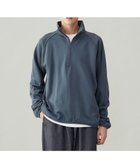 【アンフィーロ/UNFILO / MEN】のナイロン裏毛 ハーフジップ ブルー|ID: prp329100004640976 ipo3291000000033463389
