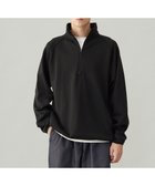 【アンフィーロ/UNFILO / MEN】のナイロン裏毛 ハーフジップ ブラック|ID: prp329100004640976 ipo3291000000033463391