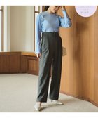 【ハッシュニュアンス/#Newans】の【金子綾さんインスタライブご紹介アイテム】ウエスト調整可ワイドパンツ チャコールグレー|ID: prp329100004640992 ipo3291000000033464144