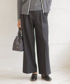 【ジェイ プレス/J.PRESS】の【洗える】ANASTASIA milled ツータック ワイド パンツ チャコール系|ID: prp329100004640993 ipo3291000000033464189
