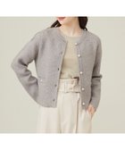 【エニィ スィス/any SiS】の【洗える】アンゴラフォックスブレンドニット ジャケット グレージュ|ID: prp329100004640997 ipo3291000000033464387