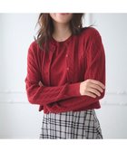 【フェルゥ/Feroux】の【古畑星夏さん着用・アンサンブル】ロゴ刺繍入りケーブルアンサンブル ニット レッド系|ID: prp329100004641042 ipo3291000000033465591