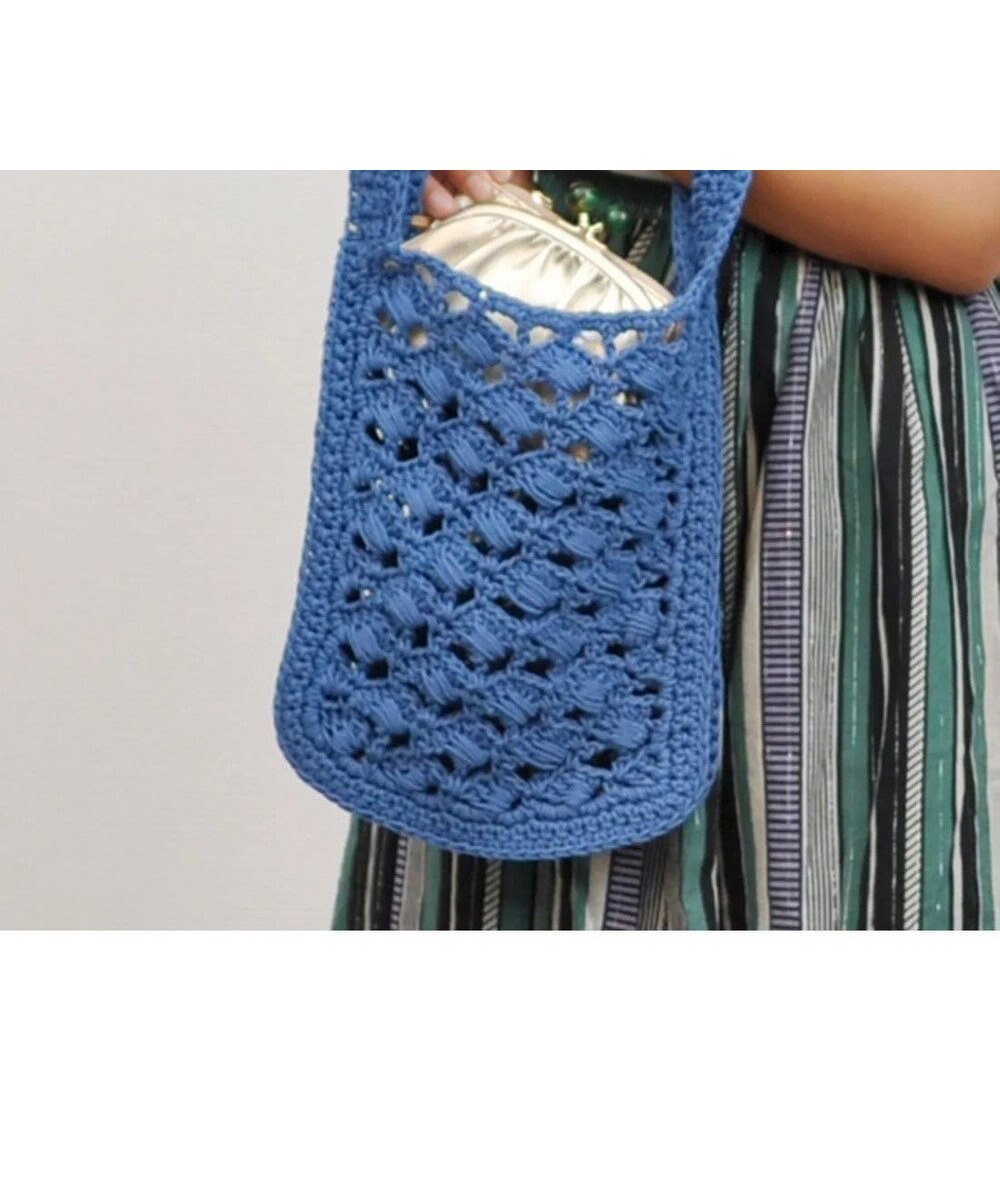 【アンビリオン/UNBILLION】のcachecache 柄編みショッパーミニトート インテリア・キッズ・メンズ・レディースファッション・服の通販 founy(ファニー) ファッション Fashion レディースファッション Fashion for Women バッグ Bags 春 Spring カラフル Colorful Design 財布 Wallet, Purse ハンド Hand, Handmade ミックス Mix, Mixed Style モチーフ Motif, Design Theme S/S・春夏 SS, Spring/Summer, Warm Season 再入荷 Restock / Back in Stock おすすめ Recommended / Our Picks 夏 Summer ブルー|ID: prp329100004641078 ipo3291000000034317727