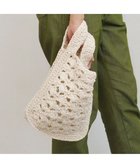 【アンビリオン/UNBILLION】のcachecache 柄編みショッパーミニトート アイボリー|ID: prp329100004641078 ipo3291000000034317730