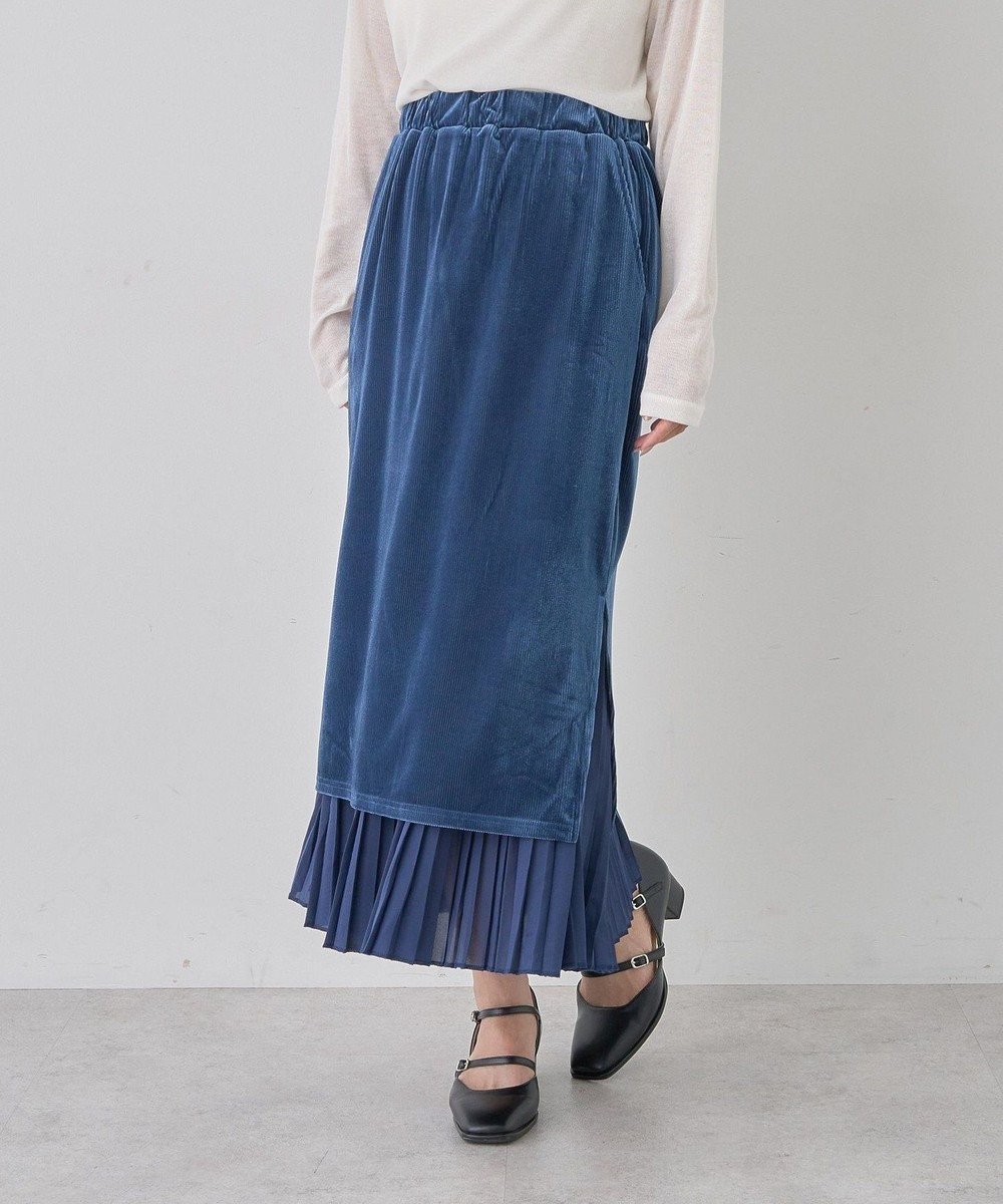 【アースミュージックアンドエコロジー/earth music&ecology】のベロアプリーツスカート 人気、トレンドファッション・服の通販 founy(ファニー) 　ファッション　Fashion　レディースファッション　Fashion for Women　スカート　Skirts　プリーツスカート / 上品フェミニンスタイル　Pleated Skirts　おすすめ　Recommended / Our Picks　コーデュロイ　Corduroy, Cord Fabric　シンプル　Simple, Minimal　フェミニン　Feminine, Girly　プリーツ　Pleats, Pleated　ベロア　Velour, Soft Velvet　ポケット　Pocket, Pocket Detail　A/W・秋冬　Autumn/Winter　 other-1|ID: prp329100004641096 ipo3291000000033660860