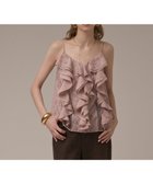 【グレース コンチネンタル/GRACE CONTINENTAL】のエンブロイダリーキャミブラウス 人気、トレンドファッション・服の通販 founy(ファニー) ファッション Fashion レディースファッション Fashion for Women トップス・カットソー Cut & Sew Tops キャミソール&ノースリーブ Camisoles & Sleeveless Tops シャツ・ブラウス・オフィスカジュアル Elegant Blouses & Button-Ups シアー Sheer, See-Through フリル Frill, Ruffle マーメイド Mermaid, Fishtail Silhouette メッシュ Mesh, Net Fabric 夏 Summer 春 Spring S/S・春夏 SS, Spring/Summer, Warm Season thumbnail ピンク|ID: prp329100004641166 ipo3291000000033467739