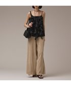 【グレース コンチネンタル/GRACE CONTINENTAL】のエンブロイダリーキャミブラウス 人気、トレンドファッション・服の通販 founy(ファニー) ファッション Fashion レディースファッション Fashion for Women トップス・カットソー Cut & Sew Tops キャミソール&ノースリーブ Camisoles & Sleeveless Tops シャツ・ブラウス・オフィスカジュアル Elegant Blouses & Button-Ups シアー Sheer, See-Through フリル Frill, Ruffle マーメイド Mermaid, Fishtail Silhouette メッシュ Mesh, Net Fabric 夏 Summer 春 Spring S/S・春夏 SS, Spring/Summer, Warm Season thumbnail ブラック|ID: prp329100004641166 ipo3291000000033467741