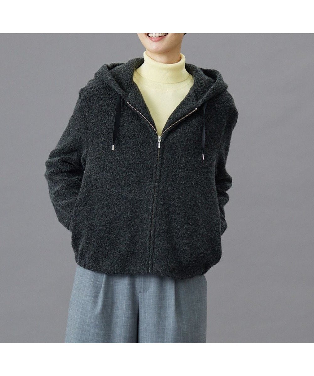 【ジェイ プレス/J.PRESS】の【WEB限定カラーあり】パイルジャージー ジップアップ パーカー インテリア・キッズ・メンズ・レディースファッション・服の通販 founy(ファニー) 　ファッション　Fashion　レディースファッション　Fashion for Women　トップス・カットソー　Cut & Sew Tops　レディースパーカー・カジュアルフーディー　Casual Hoodies & Sweatshirts　ジップアップ　Zip-Up, Full Zip　パーカー　Hoodie, Parka　フェミニン　Feminine, Girly　ポケット　Pocket, Pocket Detail　モコモコ　Fuzzy, Fluffy　エレガント 上品　Elegant　A/W・秋冬　Autumn/Winter　チャコール系|ID: prp329100004641175 ipo3291000000033640476