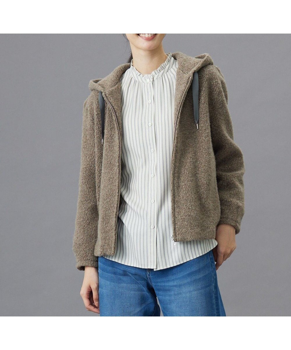 【ジェイ プレス/J.PRESS】の【WEB限定カラーあり】パイルジャージー ジップアップ パーカー インテリア・キッズ・メンズ・レディースファッション・服の通販 founy(ファニー) 　ファッション　Fashion　レディースファッション　Fashion for Women　トップス・カットソー　Cut & Sew Tops　レディースパーカー・カジュアルフーディー　Casual Hoodies & Sweatshirts　ジップアップ　Zip-Up, Full Zip　パーカー　Hoodie, Parka　フェミニン　Feminine, Girly　ポケット　Pocket, Pocket Detail　モコモコ　Fuzzy, Fluffy　エレガント 上品　Elegant　A/W・秋冬　Autumn/Winter　【WEB限定】モカ系|ID: prp329100004641175 ipo3291000000033640477
