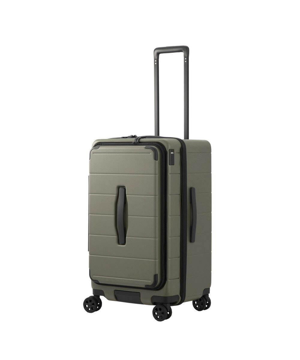 【エースバッグズアンドラゲッジ/ACE BAGS & LUGGAGE】のace. テオフィールド スーツケース 64L 05162 エース インテリア・キッズ・メンズ・レディースファッション・服の通販 founy(ファニー) 　ファッション　Fashion　レディースファッション　Fashion for Women　スーツ　Business Suits & Workwear　アウトドア　Outdoor Clothing　フロント　Front, Front Design　ポケット　Pocket, Pocket Detail　リュック　Backpack, Rucksack　再入荷　Restock / Back in Stock　旅行　Travel　スーツケース キャリーケース　Suitcase / Carry Case　オリーブドラブ|ID: prp329100004641656 ipo3291000000033474544