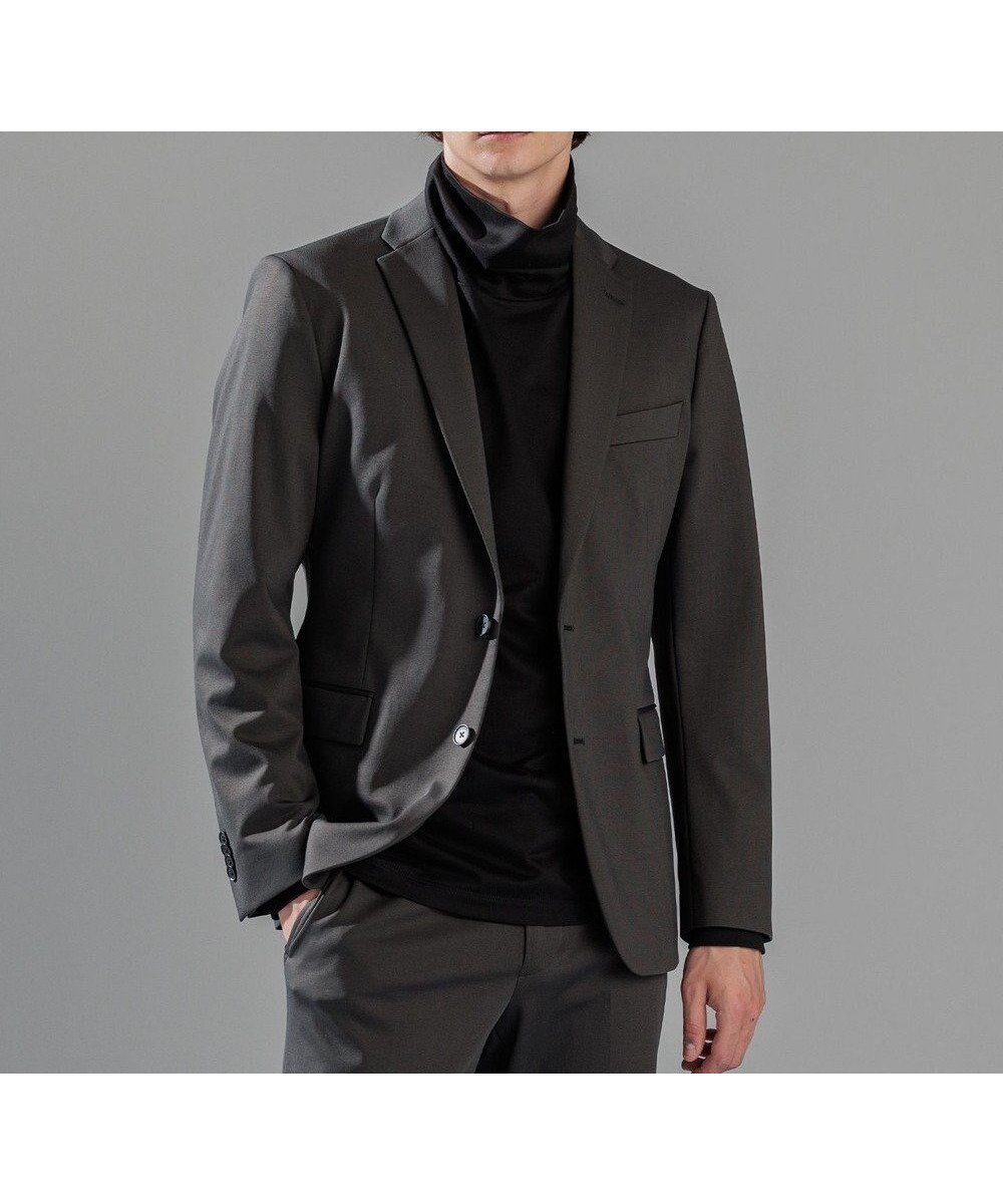 【ジョゼフ オム/JOSEPH HOMME / MEN】のコンプレッションジャージー ジャケット インテリア・キッズ・メンズ・レディースファッション・服の通販 founy(ファニー) 　ファッション　Fashion　メンズファッション　Fashion for Men　アウター　Men's Coats Outerwear　テーラードジャケット　Tailored Jackets & Blazers　シェイプ　Shape, Slim Fit　シャンブレー　Chambray, Denim-Like Fabric　ジャケット　Jacket, Outerwear　スラックス　Slacks, Dress Pants　セットアップ　Set-Up, Coordinated Outfit　センター　Center, Center Line　フラップ　Flap, Flap Pocket　ベーシック　Basic, Essential　ポケット　Pocket, Pocket Detail　A/W・秋冬　Autumn/Winter　夏　Summer　エレガント 上品　Elegant　グレー系|ID: prp329100004641658 ipo3291000000033474587
