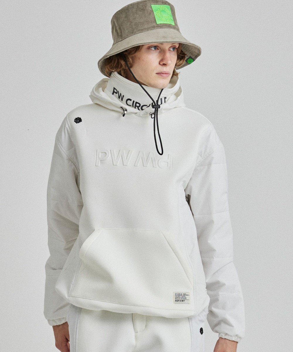 【ピーダブリュサーキュラス/PW CIRCULUS / MEN】の【MEN】中綿コンビデタッチャブルフーディ インテリア・キッズ・メンズ・レディースファッション・服の通販 founy(ファニー) 　ファッション　Fashion　メンズファッション　Fashion for Men　アウター　Men's Coats Outerwear　クール　Cool, Chic　コンビ　Combo, Combination Style　ジャケット　Jacket, Outerwear　ストレッチ　Stretch, Stretchy Fabric　定番　Standard, Basic Item　フロント　Front, Front Design　防寒　Cold Protection, Winter-Ready　冬　Winter / This Winter　A/W・秋冬　Autumn/Winter　2024年　2024　2024-2025秋冬・A/W　Autumn/Winter 2024–25 AW24–25　ホワイト系|ID: prp329100004641660 ipo3291000000033474603
