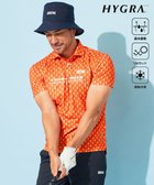 【23区 ゴルフ/23区GOLF / MEN】の【MEN】【接触冷感・UVケア・吸水速乾】アイス柄 ポロシャツ オレンジ系5|ID: prp329100004641664 ipo3291000000033474679