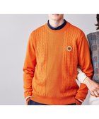 【23区 ゴルフ/23区GOLF / MEN】の【MEN】ウールブレンド カラーニット ラウンドから普段のお出かけや、お散歩まで◎ オレンジ系|ID: prp329100004641668 ipo3291000000033474724