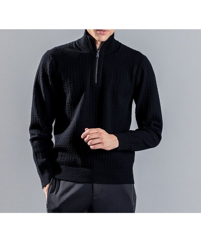 【ジョゼフ オム/JOSEPH HOMME / MEN】の【WEB限定】ヴィスコースリンクス ハーフジップニット インテリア・キッズ・メンズ・レディースファッション・服の通販 founy(ファニー) https://founy.com/ ファッション Fashion メンズファッション Fashion for Men トップス・カットソー Cut & Sew Tops ニット・セーター / 定番トップス Knit Tops & Sweaters クラシック Classic, Timeless Style シンプル Simple, Minimal スタンド Stand Collar, Upright Stand セーター Sweater, Knitwear タートルネック Turtleneck, High Neck フィット Fit, Slim Fit レギュラー Regular, Standard Fit ロング Long, Long-Length A/W・秋冬 Autumn/Winter |ID: prp329100004641670 ipo3291000000033474753