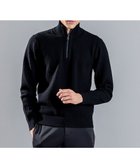 【ジョゼフ オム/JOSEPH HOMME / MEN】の【WEB限定】ヴィスコースリンクス ハーフジップニット ブラック系|ID: prp329100004641670 ipo3291000000033640249