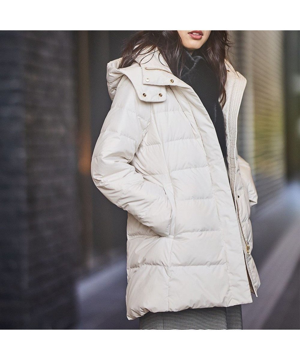 【エニー/ANY】の【フード取り外し可能】楽映えリッチロング丈ダウン 人気、トレンドファッション・服の通販 founy(ファニー) 　ファッション　Fashion　レディースファッション　Fashion for Women　アウター　Coat / Outerwear Collection　コート・ロングコート・ピーコート　Long Coats, Peacoats & More　レディースジャケット・軽アウター　Jackets　ジャケット　Jacket, Outerwear　ストール　Stole, Wrap　ダウン　Down, Puffer　ドット　Polka Dot, Dot Pattern　フェザー　Feather, Feather Detail　防寒　Cold Protection, Winter-Ready　マフラー　Scarf, Muffler　ロング　Long, Long-Length　A/W・秋冬　Autumn/Winter　おすすめ　Recommended / Our Picks　エレガント 上品　Elegant　 other-1|ID: prp329100004641683 ipo3291000000035544118