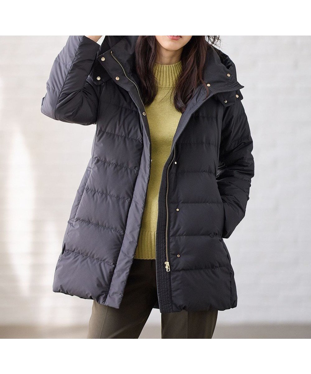 【エニー/ANY】の【フード取り外し可能】楽映えリッチロング丈ダウン インテリア・キッズ・メンズ・レディースファッション・服の通販 founy(ファニー) 　ファッション　Fashion　レディースファッション　Fashion for Women　アウター　Coat / Outerwear Collection　コート・ロングコート・ピーコート　Long Coats, Peacoats & More　レディースジャケット・軽アウター　Jackets　ジャケット　Jacket, Outerwear　ストール　Stole, Wrap　ダウン　Down, Puffer　ドット　Polka Dot, Dot Pattern　フェザー　Feather, Feather Detail　防寒　Cold Protection, Winter-Ready　マフラー　Scarf, Muffler　ロング　Long, Long-Length　A/W・秋冬　Autumn/Winter　おすすめ　Recommended / Our Picks　エレガント 上品　Elegant　ブラック|ID: prp329100004641683 ipo3291000000035544124