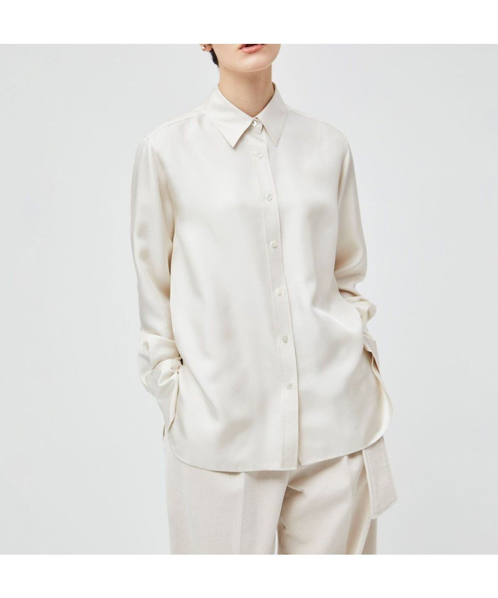 【ベイジ,/BEIGE,】の【洗える・andGIRL 冬号掲載】LISERONS / シルクシャツブラウス インテリア・キッズ・メンズ・レディースファッション・服の通販 founy(ファニー) 　ファッション　Fashion　レディースファッション　Fashion for Women　トップス・カットソー　Cut & Sew Tops　シャツ・ブラウス・オフィスカジュアル　Elegant Blouses & Button-Ups　カットソー　Cut and Sewn Top　カフス　Cuff Design　シルク　Silk, 100% Silk　シンプル　Simple, Minimal　パール　Pearl, Pearl Accent　ビジネス 仕事 通勤　Business / Work / Commuting　冬　Winter / This Winter　夏　Summer　S/S・春夏　SS, Spring/Summer, Warm Season　洗える　Machine Washable　A/W・秋冬　Autumn/Winter　Ecru|ID: prp329100004641685 ipo3291000000033683126