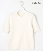 【23区/NIJYUSANKU】の【エステータ】コットンシルク 5分袖ニット 人気、トレンドファッション・服の通販 founy(ファニー) ファッション Fashion レディースファッション Fashion for Women トップス・カットソー Cut & Sew Tops ニット Knit Tops & Sweaters 春 Spring カットソー Cut and Sewn Top クラシカル Classical, Vintage-Inspired シルク Silk, 100% Silk ジャケット Jacket, Outerwear セーター Sweater, Knitwear バランス Balance, Style Balance フィット Fit, Slim Fit ラグジュアリー Luxury, Elegant S/S・春夏 SS, Spring/Summer, Warm Season 夏 Summer thumbnail ホワイト系|ID: prp329100004641814 ipo3291000000033476226