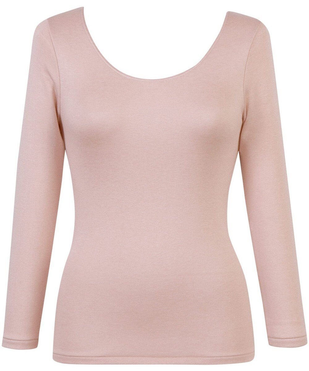 【ウィング/Wing】のあったかインナー 綿混 裏起毛 よく伸びる素材 【ラクのびサーモ】 8分袖 長袖 秋 冬 EL6813 ウイング/ワコール インテリア・キッズ・メンズ・レディースファッション・服の通販 founy(ファニー) 　ファッション　Fashion　レディースファッション　Fashion for Women　トップス・カットソー　Cut & Sew Tops　ニット　Knit Tops & Sweaters　アンダー　Underwear Essentials　インナー　Innerwear　ストレッチ　Stretch, Stretchy Fabric　フィット　Fit, Slim Fit　冬　Winter / This Winter　秋　Autumn　A/W・秋冬　Autumn/Winter　長袖　Long Sleeve, Full Sleeve　シェルピンク|ID: prp329100004641850 ipo3291000000033668637