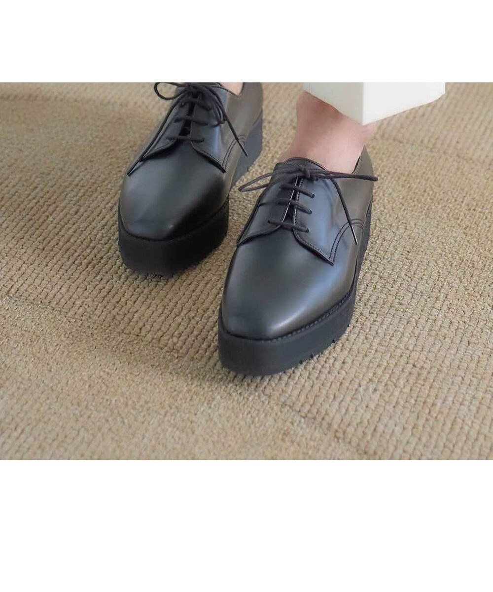 【モード エ ジャコモ/MODE ET JACOMO】のcarino 【レイン対応】レースアッププラットフォーム インテリア・キッズ・メンズ・レディースファッション・服の通販 founy(ファニー) 　ファッション　Fashion　レディースファッション　Fashion for Women　おすすめ　Recommended / Our Picks　アーモンドトゥ　Almond Toe Shoes　オケージョン　Occasion Wear　シューズ　Shoes, Footwear　シンプル　Simple, Minimal　スタイリッシュ　Stylish, Fashionable　スタンダード　Standard, Basic　トレンド　Trend, Trending Now　ドレス　Dress, One-Piece　ビジネス 仕事 通勤　Business / Work / Commuting　ベーシック　Basic, Essential　レイン　Rain, Rainproof　厚底　Platform Shoes　軽量　Lightweight, Ultra Light　ブラック|ID: prp329100004641892 ipo3291000000033477820