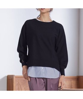 【エニィ スィス/any SiS】 【洗える】シャツコンビレイヤード カットソー人気、トレンドファッション・服の通販 founy(ファニー) ファッション Fashion レディースファッション Fashion for Women トップス・カットソー Cut & Sew Tops シャツ・ブラウス・オフィスカジュアル Elegant Blouses & Button-Ups ロングTシャツ・Tシャツ Longline T-Shirts & Tees カットソー・ベーシックTシャツ Cut-and-Sewn Tops / Stretch Tees & Basics おすすめ Recommended / Our Picks インナー Innerwear カットソー Cut and Sewn Top ストライプ Stripe, Striped Pattern ドッキング Docking, Mixed Material 洗える Machine Washable 無地 Plain, Solid Color A/W・秋冬 Autumn/Winter |ID:prp329100004642069