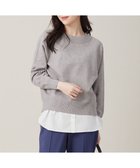 【エニィ スィス/any SiS】の【洗える】シャツコンビレイヤード カットソー 人気、トレンドファッション・服の通販 founy(ファニー) ファッション Fashion レディースファッション Fashion for Women トップス・カットソー Cut & Sew Tops シャツ・ブラウス・オフィスカジュアル Elegant Blouses & Button-Ups ロングTシャツ・Tシャツ Longline T-Shirts & Tees カットソー・ベーシックTシャツ Cut-and-Sewn Tops / Stretch Tees & Basics おすすめ Recommended / Our Picks インナー Innerwear カットソー Cut and Sewn Top ストライプ Stripe, Striped Pattern ドッキング Docking, Mixed Material 洗える Machine Washable 無地 Plain, Solid Color A/W・秋冬 Autumn/Winter thumbnail オフ|ID: prp329100004642069 ipo3291000000033480863