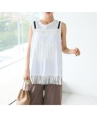 【クラフトスタンダードブティック/CRAFT STANDARD BOUTIQUE】のレース切替フリンジビスチェ White|ID: prp329100004642133 ipo3291000000033672478