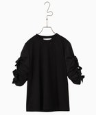 【フォルフォルモ/FORFORMO】の【洗える/接触冷感/UVカット】Ribbon Sleeve Tops リボンスリーブトップス 人気、トレンドファッション・服の通販 founy(ファニー) ファッション Fashion レディースファッション Fashion for Women トップス・カットソー Cut & Sew Tops シャツ・ブラウス・オフィスカジュアル Elegant Blouses & Button-Ups ロングTシャツ・Tシャツ Longline T-Shirts & Tees カットソー・ベーシックTシャツ Cut-and-Sewn Tops / Stretch Tees & Basics 洗える Machine Washable カットソー Cut and Sewn Top フォルム Silhouette, Form A/W・秋冬 Autumn/Winter S/S・春夏 SS, Spring/Summer, Warm Season 新作・新入荷 New Arrivals / New In 夏 Summer エレガント 上品 Elegant thumbnail ブラック|ID: prp329100004642206 ipo3291000000033482813