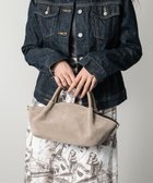 【インター ショシュール/INTER-CHAUSSURES】の【LORISTELLA】レザーハンドルスエードハンドバッグ グレーコンビ|ID: prp329100004642208 ipo3291000000034143682