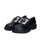 【ブリジット バーキン/Bridget Birkin】の【Bridget Birkin】スクエアビジューローファー ブラック|ID: prp329100004642261 ipo3291000000033483276