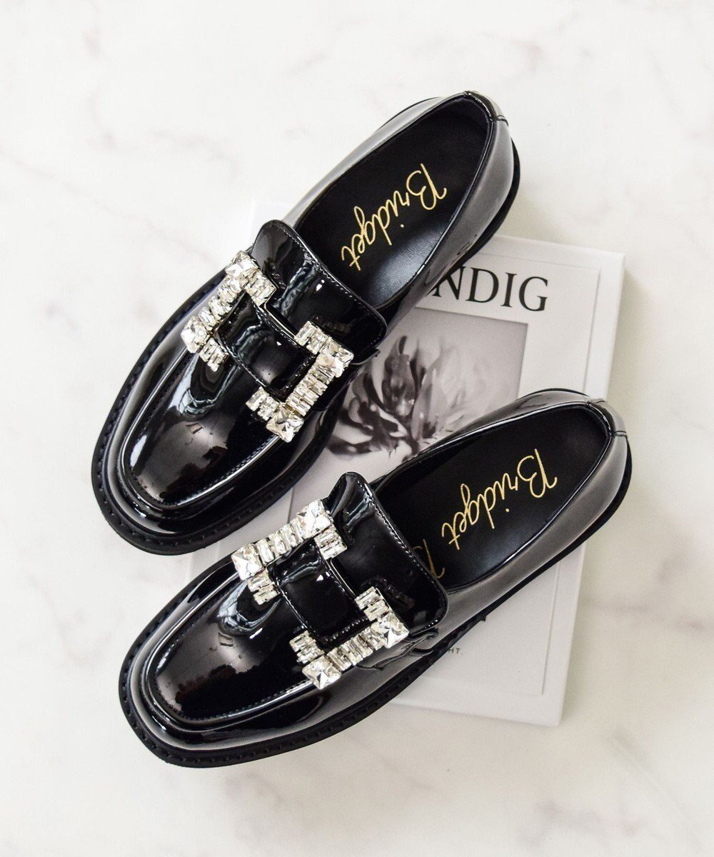 【ブリジット バーキン/Bridget Birkin】の【Bridget Birkin】スクエアビジューローファー インテリア・キッズ・メンズ・レディースファッション・服の通販 founy(ファニー) ファッション Fashion レディースファッション Fashion for Women クッション Cushion, Throw Pillow 軽量 Lightweight, Ultra Light シューズ Shoes, Footwear ソックス Socks, Hosiery ドレス Dress, One-Piece ラバー Rubber, Rubber Sole A/W・秋冬 Autumn/Winter おすすめ Recommended / Our Picks エレガント 上品 Elegant ビジネス 仕事 通勤 Business / Work / Commuting ブラックエナメル|ID: prp329100004642261 ipo3291000000034146676