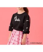 【エニィ/ANY / KIDS】の【Barbie(TM)】リボン 七分袖Tシャツ 人気、トレンドファッション・服の通販 founy(ファニー) ファッション Fashion キッズファッション Fashion for Kids トップス・カットソー Cut & Sew Tops カットソー Cut and Sewn Top ジャケット Jacket, Outerwear チュール Tulip, Tulip Motif デニム Denim, Jeans Material トレンド Trend, Trending Now フロント Front, Front Design プリント Print, Printed Pattern ポーチ Pouch, Small Case ラウンド Round, Round Neck リボン Ribbon, Bow ロング Long, Long-Length A/W・秋冬 Autumn/Winter 夏 Summer thumbnail ブラック|ID: prp329100004642587 ipo3291000000035706715