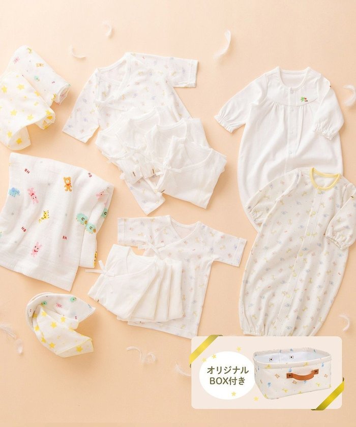【ミキハウスホットビスケッツ/MIKI HOUSE HOT BISCUITS / KIDS】の出産準備特別セット 通年用 【オリジナルBOX付】 インテリア・キッズ・メンズ・レディースファッション・服の通販 founy(ファニー) https://founy.com/ ファッション Fashion キッズファッション Fashion for Kids コンビ Combo, Combination Style タオル Towel, Bath Towel ハンカチ Handkerchief, Hanky 無地 Plain, Solid Color おすすめ Recommended / Our Picks 日本製 Made In Japan |ID: prp329100004642590 ipo3291000000033487184
