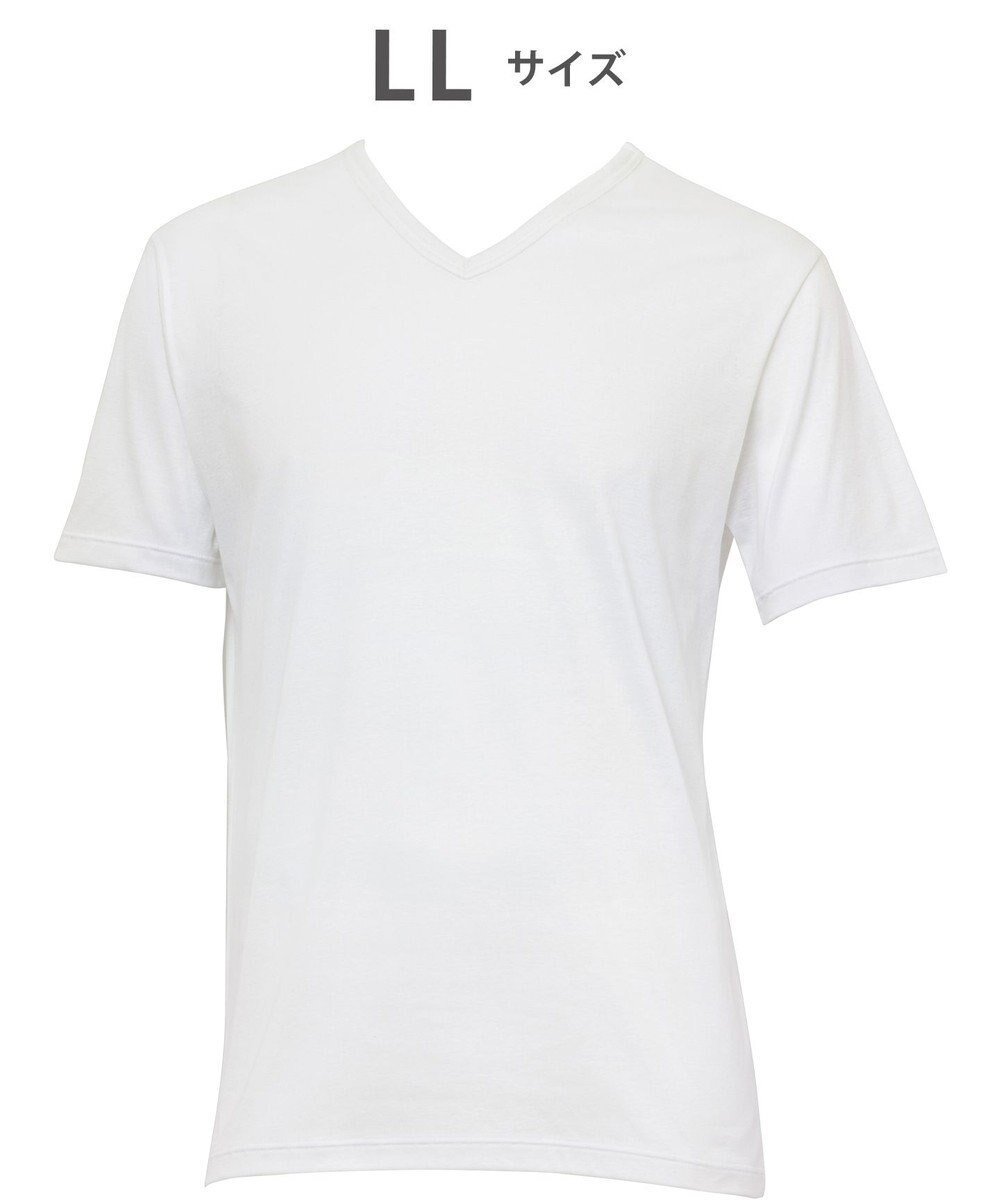 【ワコール/Wacoal / MEN】のWACOAL MEN インナー 3分袖 オーガニックコットン100% 通気性 吸汗速乾 抗菌防臭 Vネック 肌着 メンズ WL5124 /ワコールメン インテリア・キッズ・メンズ・レディースファッション・服の通販 founy(ファニー) 　ファッション　Fashion　メンズファッション　Fashion for Men　なめらか　Smooth, Silky Texture　アンダー　Underwear Essentials　インナー　Innerwear　メンズ　Men's, Menswear　夏　Summer　抗菌　Antibacterial, Bacteria-Resistant　春　Spring　S/S・春夏　SS, Spring/Summer, Warm Season　ホワイト|ID: prp329100004642600 ipo3291000000033487377