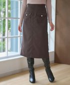 【フェルゥ/Feroux】の【洗える】フラップポケット スカート ダークブラウン系|ID: prp329100004642800 ipo3291000000033661870