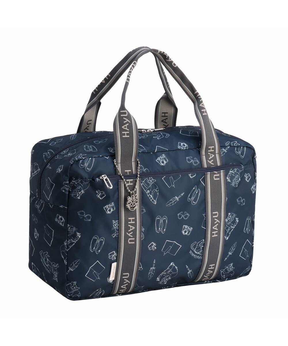 【エースバッグズアンドラゲッジ/ACE BAGS & LUGGAGE】のHAyU × ace. フォールディング 折り畳みボストンバッグ 猫柄 32L 17863 インテリア・キッズ・メンズ・レディースファッション・服の通販 founy(ファニー) ファッション Fashion レディースファッション Fashion for Women コラボ Collaboration, Collab シンプル Simple, Minimal セットアップ Set-Up, Coordinated Outfit トラベル Travel, Travel Gear ネコ Cat, Feline Motif 猫 Cat, Kitty フロント Front, Front Design ボストンバッグ Boston Bag, Retro Bag ポケット Pocket, Pocket Detail ポーチ Pouch, Small Case メッシュ Mesh, Net Fabric 無地 Plain, Solid Color リュック Backpack, Rucksack ワイヤー Wire, Wired Bra ワンポイント One Point, Statement Accent 再入荷 Restock / Back in Stock 旅行 Travel スーツケース キャリーケース Suitcase / Carry Case ギフト プレゼント Gift / Present ネイビー柄|ID: prp329100004642970 ipo3291000000033492544