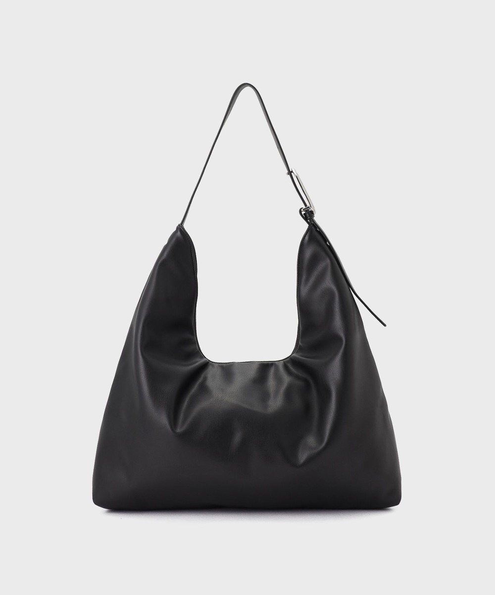 【グレース コンチネンタル/GRACE CONTINENTAL】のパテッドレザートート インテリア・キッズ・メンズ・レディースファッション・服の通販 founy(ファニー) 　ファッション　Fashion　レディースファッション　Fashion for Women　バッグ　Bags　シンプル　Simple, Minimal　トレンド　Trend, Trending Now　フェイクレザー　Faux Leather, PU Leather　メタル　Metal, Metal Parts　ブラック|ID: prp329100004643011 ipo3291000000033492938