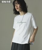 【グリーンパークス/Green Parks】のフロッキー筆記体ロゴボックスTシャツ Off White|ID: prp329100004643029 ipo3291000000033493058