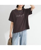 【グリーンパークス/Green Parks】のフロッキー筆記体ロゴボックスTシャツ Dark Gray|ID: prp329100004643029 ipo3291000000033493060