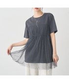 【アースミュージックアンドエコロジー/earth music&ecology】のニュアンス柄レースドッキングプルオーバー Charcoal Gray|ID: prp329100004643041 ipo3291000000033493170