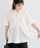 【グリーンパークス/Green Parks】のマジョリカプリーツスキッパーブラウス Ivory|ID: prp329100004643046 ipo3291000000033493192