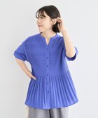 【グリーンパークス/Green Parks】のマジョリカプリーツスキッパーブラウス Purple|ID: prp329100004643046 ipo3291000000033493196