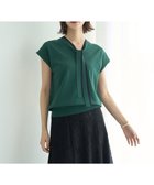 【イェッカ ヴェッカ/YECCA VECCA】の【UVカット】配色ボウタイニット Green|ID: prp329100004643062 ipo3291000000033493337