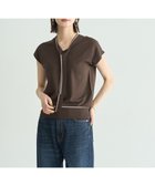 【イェッカ ヴェッカ/YECCA VECCA】の【UVカット】配色ボウタイニット Brown|ID: prp329100004643062 ipo3291000000033493340